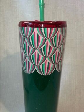 Starbucks Holiday Green Glitter Tumbler 2024